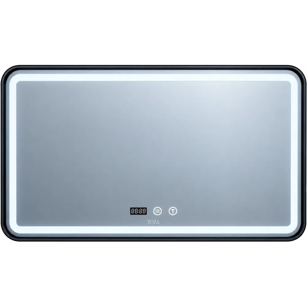 LED oyna 80x60 TO-F600A3B, gorizontal, oval, qora