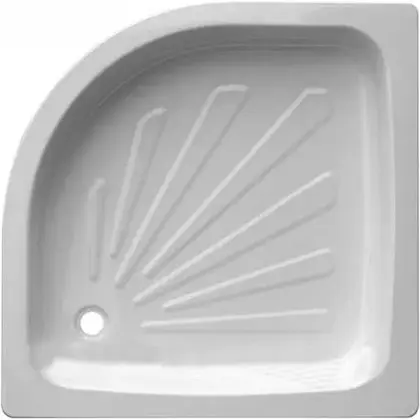 Dush poddoni 80x80, plastik, oval